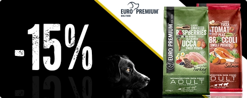 Sconto del 15% korting sul cibo per cani Euro Premium 